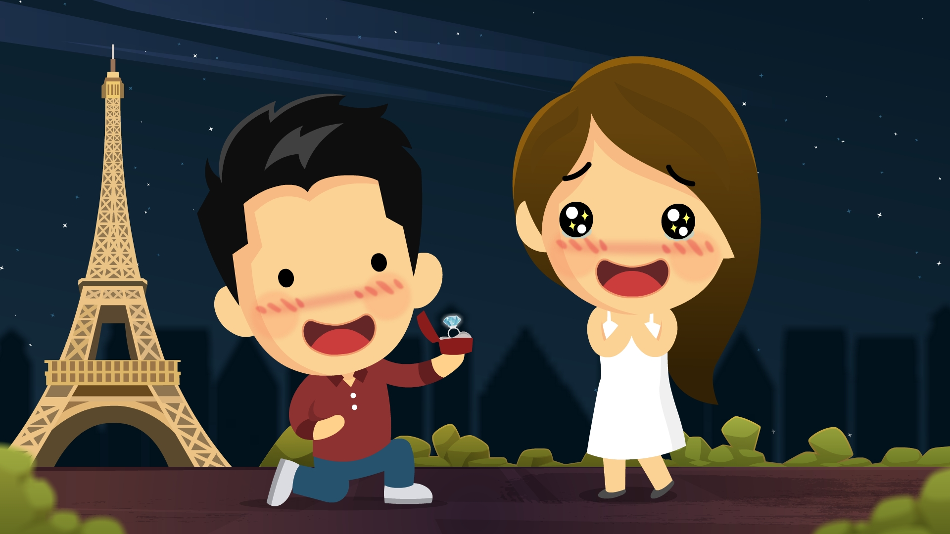 Love Story Wedding Animation | Custom Wedding Video Worldwide